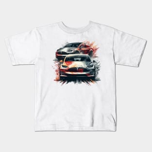 Tesla Model X Kids T-Shirt